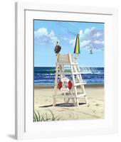 Pelican Perch-Scott Westmoreland-Framed Art Print