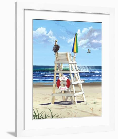 Pelican Perch-Scott Westmoreland-Framed Art Print