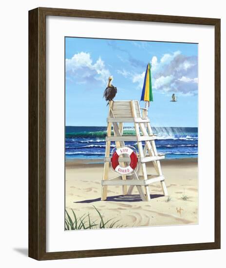 Pelican Perch-Scott Westmoreland-Framed Art Print