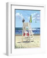 Pelican Perch-Scott Westmoreland-Framed Art Print