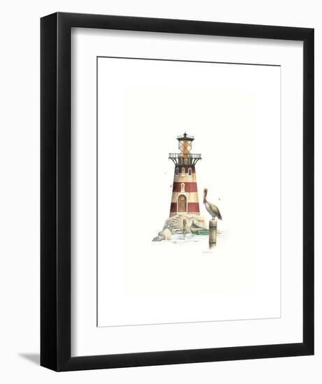 Pelican Point Light-Lisa Danielle-Framed Art Print