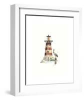 Pelican Point Light-Lisa Danielle-Framed Art Print