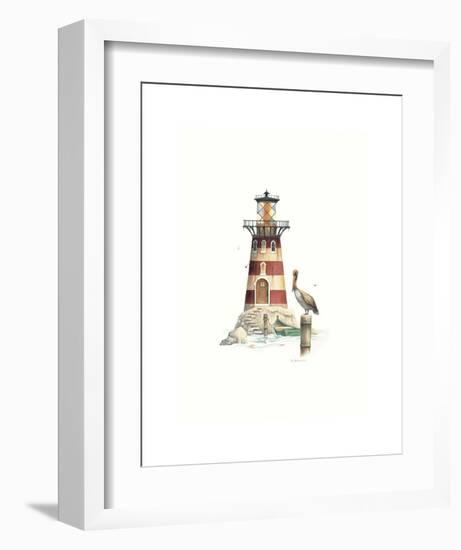 Pelican Point Light-Lisa Danielle-Framed Art Print