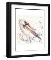 Pelicans About-Sillier than Sally-Framed Art Print