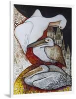 Pelicans-Oxana Zaika-Framed Giclee Print