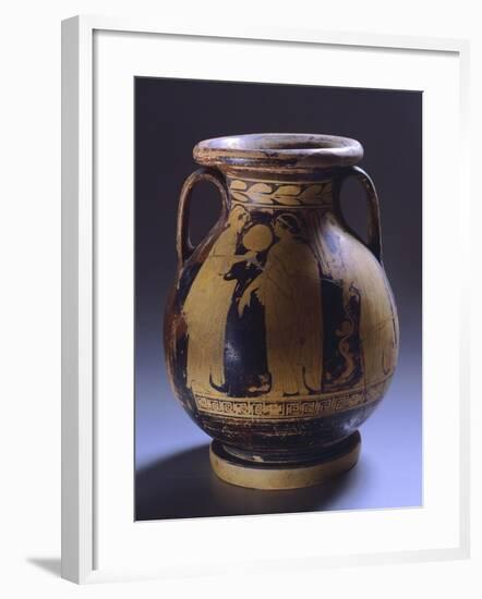 Pelike, Red-Figure Pottery from Amantia, Near Vlora, Albania-null-Framed Giclee Print