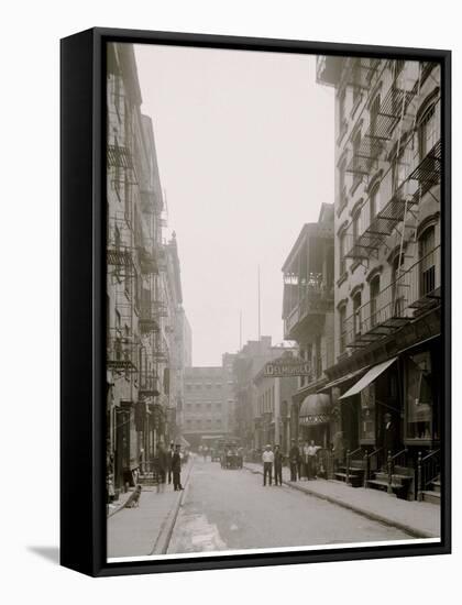 Pell Street, Chinatown, New York, N.Y.-null-Framed Stretched Canvas