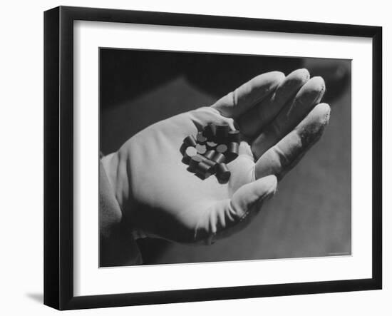 Pellets of Natural Uranium Oxide Fuel For Electricity-Fritz Goro-Framed Premium Photographic Print