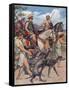 Pelopidas Setting Out for Thebes-William Rainey-Framed Stretched Canvas