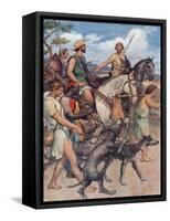 Pelopidas Setting Out for Thebes-William Rainey-Framed Stretched Canvas