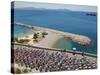 Peloton Along Mediterranean Sea, Third Stage of Tour de France, Marseille, July 7, 2009-null-Stretched Canvas