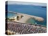 Peloton Along Mediterranean Sea, Third Stage of Tour de France, Marseille, July 7, 2009-null-Stretched Canvas