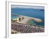 Peloton Along Mediterranean Sea, Third Stage of Tour de France, Marseille, July 7, 2009-null-Framed Photographic Print