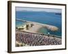 Peloton Along Mediterranean Sea, Third Stage of Tour de France, Marseille, July 7, 2009-null-Framed Photographic Print