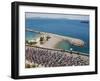 Peloton Along Mediterranean Sea, Third Stage of Tour de France, Marseille, July 7, 2009-null-Framed Photographic Print