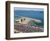 Peloton Along Mediterranean Sea, Third Stage of Tour de France, Marseille, July 7, 2009-null-Framed Photographic Print