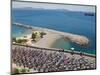 Peloton Along Mediterranean Sea, Third Stage of Tour de France, Marseille, July 7, 2009-null-Mounted Photographic Print