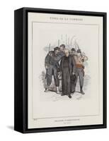 Peloton D'Arrestation, Un Otage-Charles Albert d'Arnoux Bertall-Framed Stretched Canvas