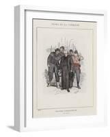 Peloton D'Arrestation, Un Otage-Charles Albert d'Arnoux Bertall-Framed Giclee Print