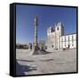 Pelourinho Column, Se Cathedral, Porto (Oporto), Portugal, Europe-Markus Lange-Framed Stretched Canvas