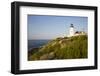 Pemaquid Light and Wild Roses, Pemaquid Point Peninsula, Near New Harbor, Maine, USA-Lynn M^ Stone-Framed Photographic Print