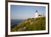 Pemaquid Light and Wild Roses, Pemaquid Point Peninsula, Near New Harbor, Maine, USA-Lynn M^ Stone-Framed Photographic Print