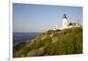 Pemaquid Light and Wild Roses, Pemaquid Point Peninsula, Near New Harbor, Maine, USA-Lynn M^ Stone-Framed Photographic Print