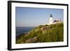 Pemaquid Light and Wild Roses, Pemaquid Point Peninsula, Near New Harbor, Maine, USA-Lynn M^ Stone-Framed Photographic Print