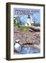 Pemaquid Lighthouse - Maine-Lantern Press-Framed Art Print