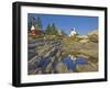 Pemaquid Lightouse and Fishermans Museum, Pemaquid Point, Maine, USA-Neale Clarke-Framed Photographic Print