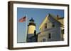 Pemaquid Point Lighthouse at sunset, Pemaquid Point SP, Maine, USA-Michel Hersen-Framed Photographic Print