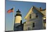 Pemaquid Point Lighthouse at sunset, Pemaquid Point SP, Maine, USA-Michel Hersen-Mounted Photographic Print
