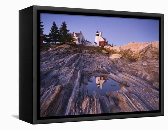 Pemaquid Point Lighthouse, Maine, USA-Alan Copson-Framed Stretched Canvas