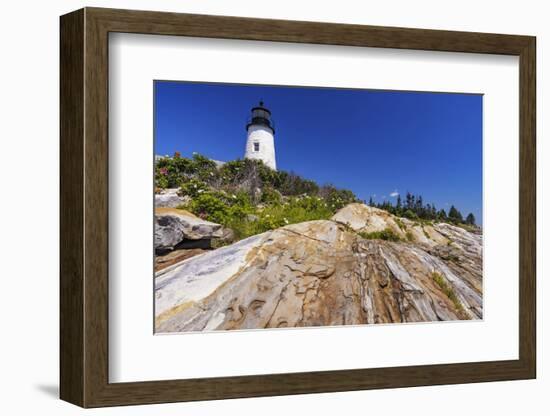 Pemaquid Point Lighthouse near Bristol, Maine, USA-Chuck Haney-Framed Photographic Print