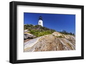 Pemaquid Point Lighthouse near Bristol, Maine, USA-Chuck Haney-Framed Photographic Print