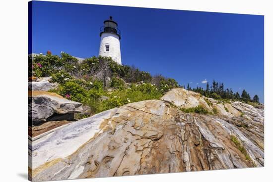 Pemaquid Point Lighthouse near Bristol, Maine, USA-Chuck Haney-Stretched Canvas