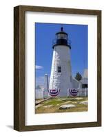 Pemaquid Point Lighthouse near Bristol, Maine, USA-Chuck Haney-Framed Photographic Print