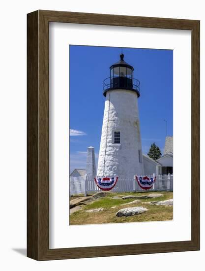 Pemaquid Point Lighthouse near Bristol, Maine, USA-Chuck Haney-Framed Photographic Print