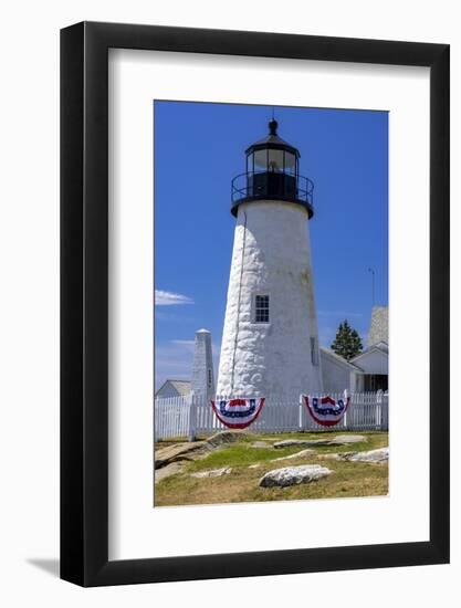 Pemaquid Point Lighthouse near Bristol, Maine, USA-Chuck Haney-Framed Photographic Print