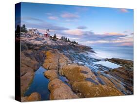 Pemaquid Point Lighthouse, Pemaquid Peninsula, Maine, New England, USA, North America-Alan Copson-Stretched Canvas