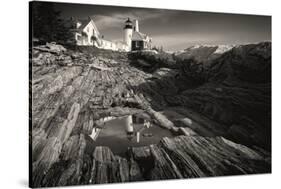 Pemaquid Point Reflection-George Oze-Stretched Canvas