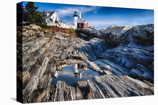 Pemaquid Pont Lighthouse, Maine-George Oze-Stretched Canvas
