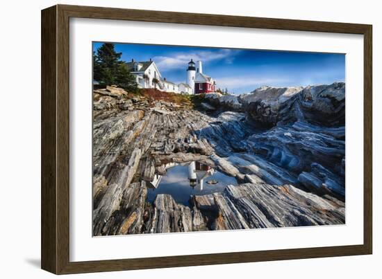 Pemaquid Pont Lighthouse, Maine-George Oze-Framed Photographic Print