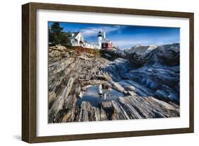 Pemaquid Pont Lighthouse, Maine-George Oze-Framed Photographic Print