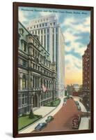 Pemberton Square and Courthouse, Boston-null-Framed Art Print