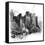 Pembroke Castle, 1930S-Birket Foster-Framed Stretched Canvas