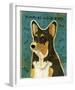 Pembroke Welsh Corgi (Tri-Color)-John Golden-Framed Giclee Print