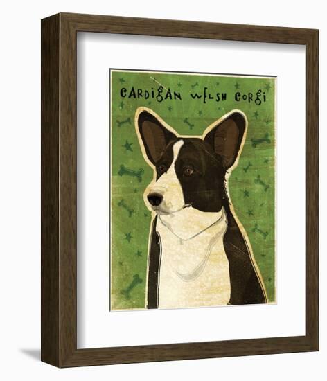 Pembroke Welsh Corgi-John W^ Golden-Framed Art Print