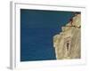 Pembrokeshire, Rockclimbing at St Nons, Pembrokeshire National Park, Wales-Paul Harris-Framed Photographic Print