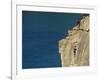 Pembrokeshire, Rockclimbing at St Nons, Pembrokeshire National Park, Wales-Paul Harris-Framed Photographic Print